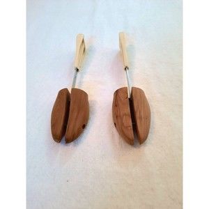 vintage bally of switzerland wooden shoes tree stretchers 54